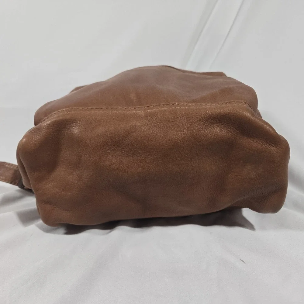 Piel Traditional Leather Backpack in Classic Brown